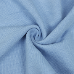 Ткань Футер 3-х нитка, Петля, цвет Светло-Голубой (на отрез)  в Новоалтайске