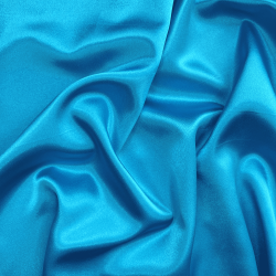 *Ткань Атлас-сатин, цвет Голубой (на отрез)  в Новоалтайске