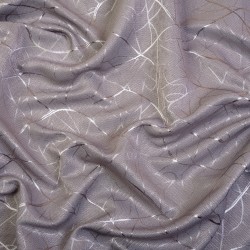 Ткань Блэкаут для штор светозатемняющая 75% &quot;Ледовое тиснение  Серый&quot;   в Новоалтайске