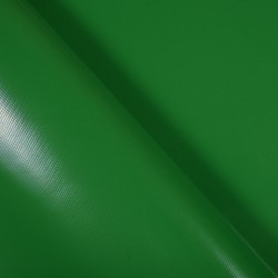 Ткань ПВХ 450 гр/м2, Зелёный (Ширина 160см), на отрез  в Новоалтайске