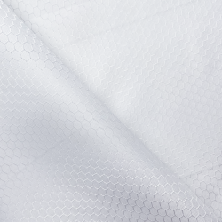 Ткань Оксфорд 300D PU Рип-Стоп СОТЫ, цвет Белый (на отрез)  в Новоалтайске