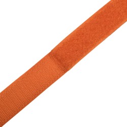 Контактная лента 25мм цвет Оранжевый (велькро-липучка, на отрез)  в Новоалтайске
