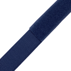 Контактная лента 25мм цвет Тёмно-Синий (Велькро-липучка), на отрез  в Новоалтайске