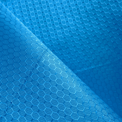 Ткань Оксфорд 300D PU Рип-Стоп СОТЫ, цвет Голубой (на отрез)  в Новоалтайске