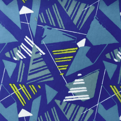 Ткань Оксфорд 210D PU, принт &quot;Лимонные треугольники&quot; (на отрез)  в Новоалтайске