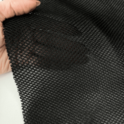 Сетка 3D трехслойная Air mesh 165 гр/м2, цвет Черный (на отрез)  в Новоалтайске