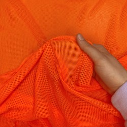 Трикотажная Сетка 75 г/м2, цвет Оранжевый (на отрез)  в Новоалтайске