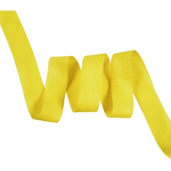 Окантовочная лента-бейка, цвет Жёлтый 22мм (на отрез)  в Новоалтайске