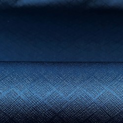 Ткань Блэкаут для штор светозатемняющая 100% &quot;Орнамент Синий&quot; (на отрез)  в Новоалтайске